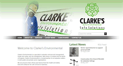 Desktop Screenshot of clarkesenvironmental.co.uk
