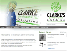 Tablet Screenshot of clarkesenvironmental.co.uk